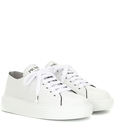 prada chunky sneakers white|Prada leather sneakers women's.